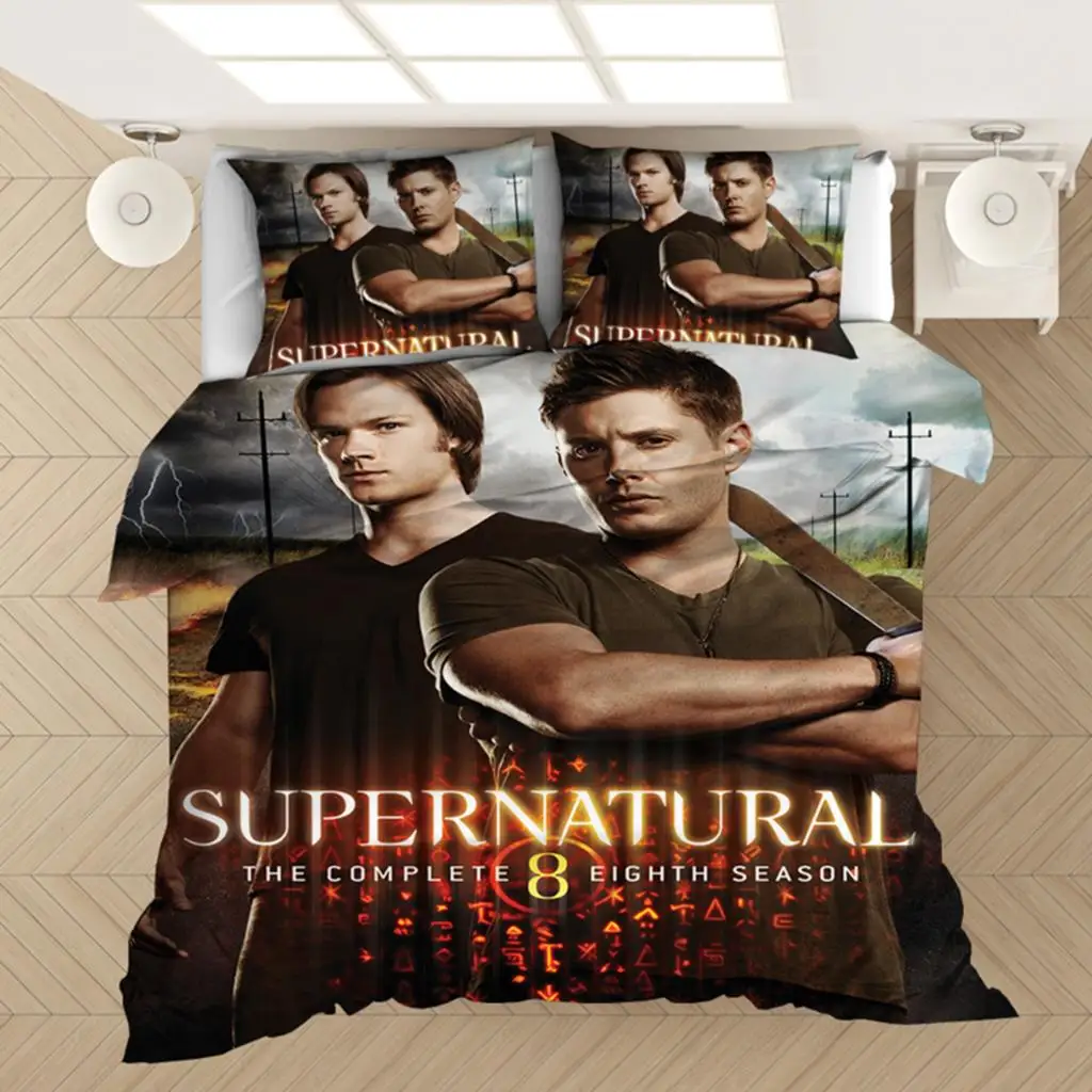 supernatural bedding set duvet covers supernatural tv series sam dean comforter bedding sets bedclothes bed linen(no sheet) supernatural bedding set duvet covers supernatural tv series sam dean comforter bedding sets bedclothes bed linen(no sheet)