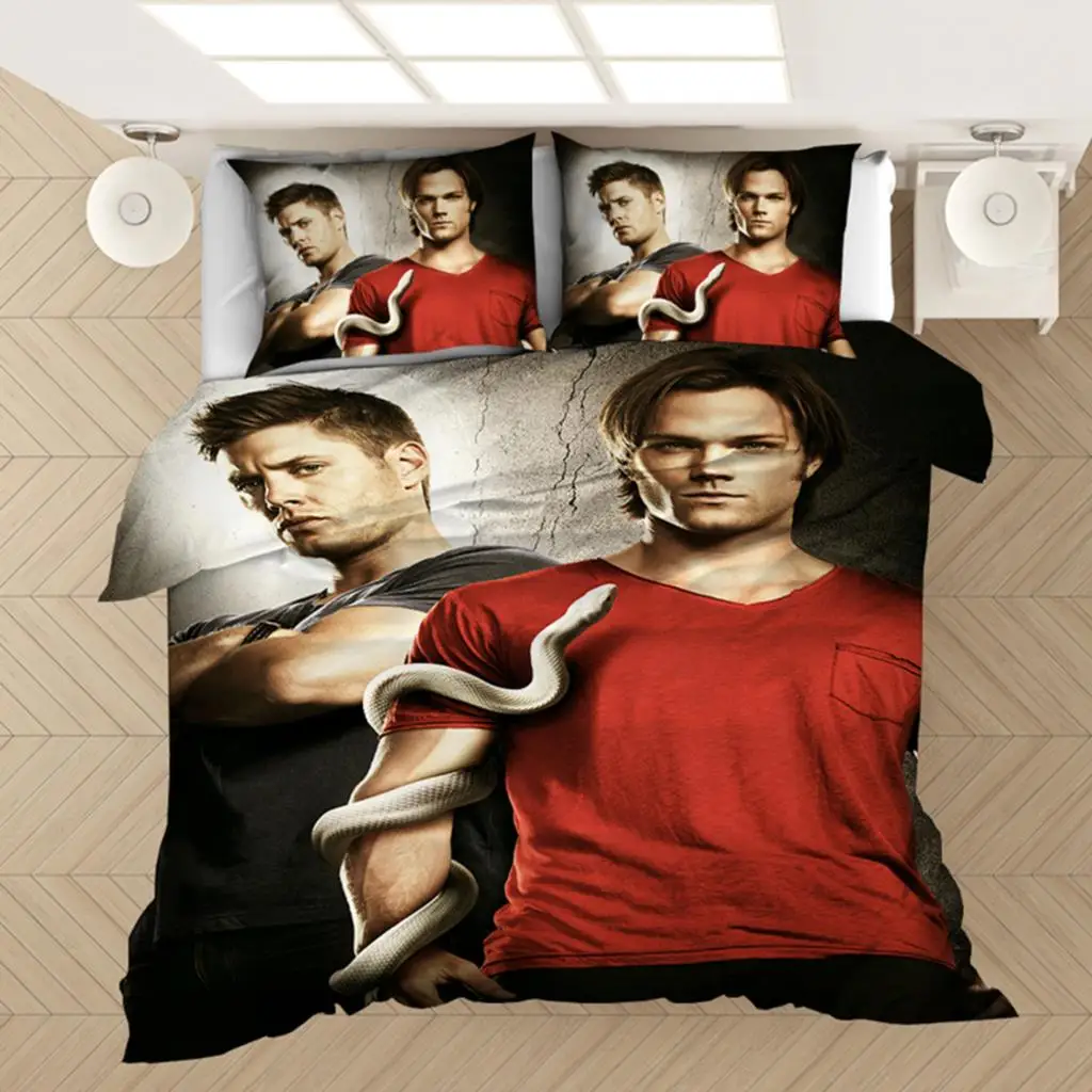 supernatural bedding set duvet covers supernatural tv series sam dean comforter bedding sets bedclothes bed linen(no sheet) supernatural bedding set duvet covers supernatural tv series sam dean comforter bedding sets bedclothes bed linen(no sheet)