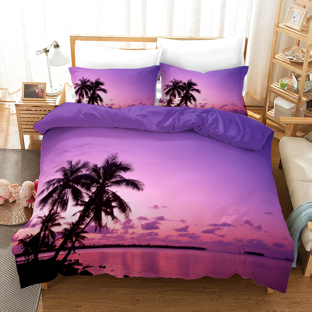 beach duvet cover set polyester tropical island with the palm tree and sea beach nature theme double queen king size quilt cover beach duvet cover set polyester tropical island with the palm tree and sea beach nature theme double queen king size quilt cover