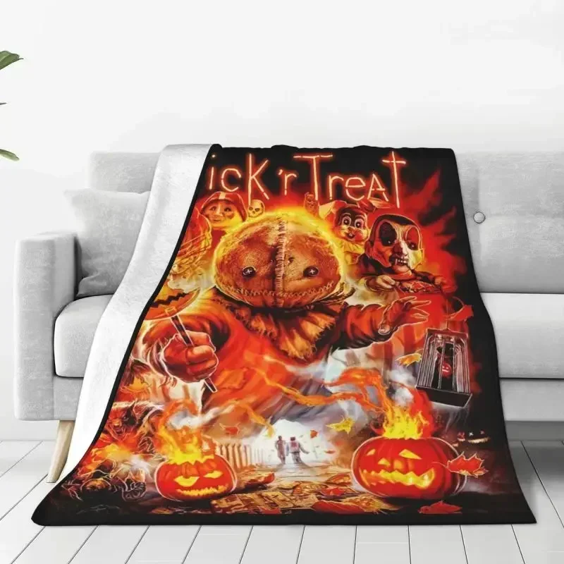 halloween trick r treat sam pumpkin warm flannel throw blanket for bedroom office bedspreads halloween trick r treat sam pumpkin warm flannel throw blanket for bedroom office bedspreads