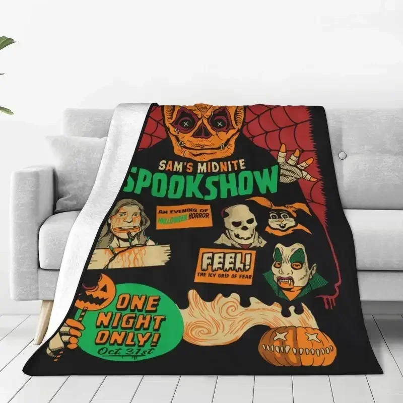 halloween trick r treat sam pumpkin warm flannel throw blanket for bedroom office bedspreads halloween trick r treat sam pumpkin warm flannel throw blanket for bedroom office bedspreads