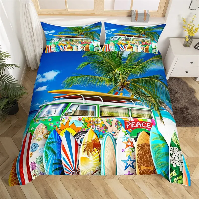 beach duvet cover set polyester tropical island with the palm tree and sea beach nature theme double queen king size quilt cover beach duvet cover set polyester tropical island with the palm tree and sea beach nature theme double queen king size quilt cover