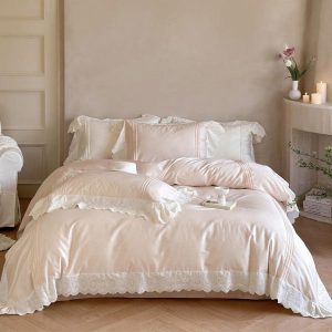 isabelle silky cottage ruffled bedding bundle