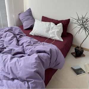 Mixed Color Berry Crush Washed Cotton Bedding Bundle