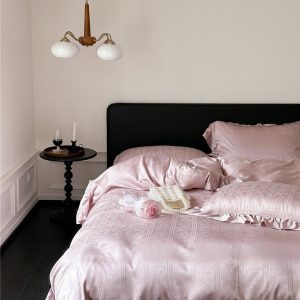 coquette tencel silky ruffle bedding bundle